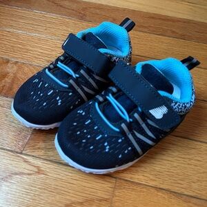 Kids Black and Blue Athletic Shoes